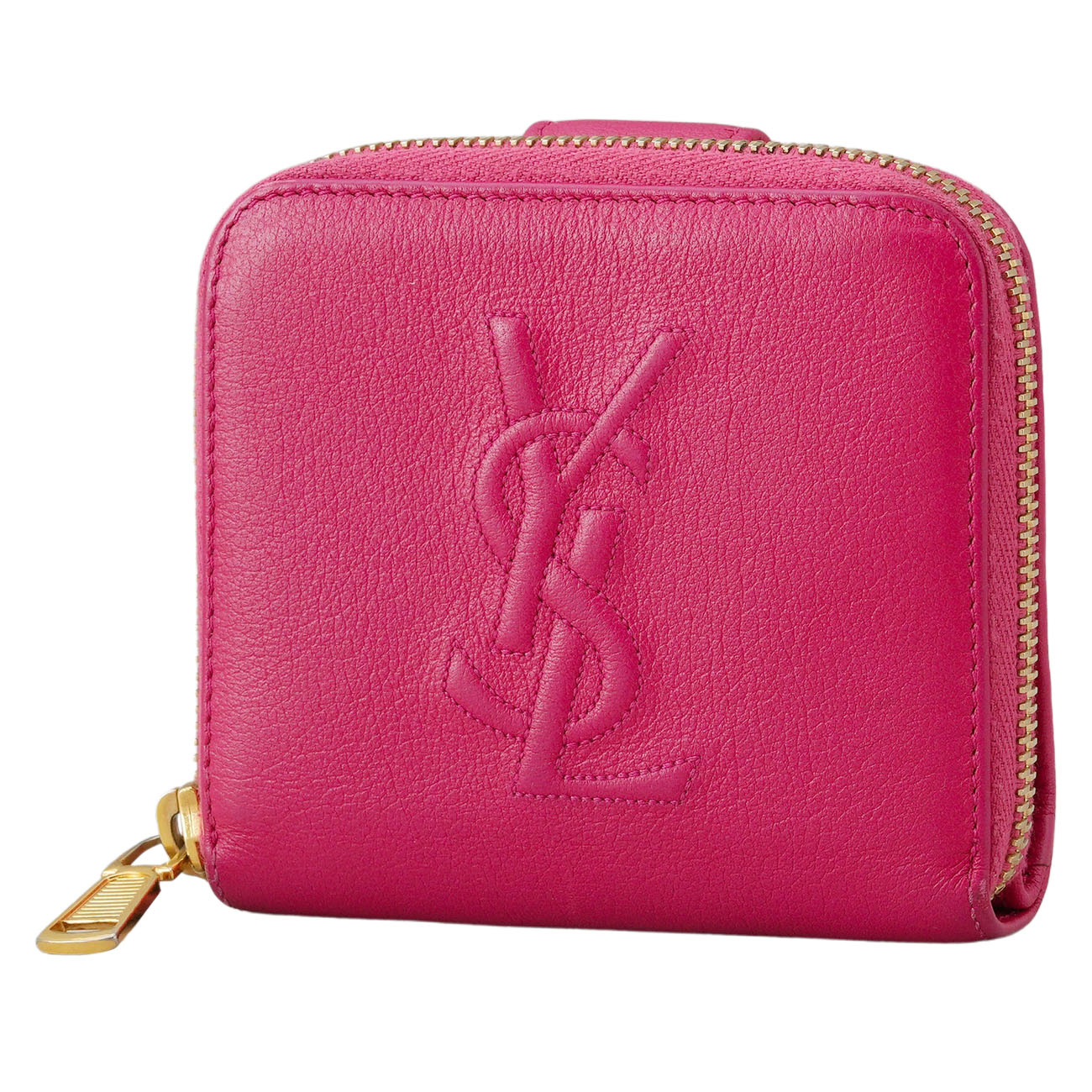 YVES SAINT LAURENT(USED)생로랑 벨드쥬르 지퍼 반지갑